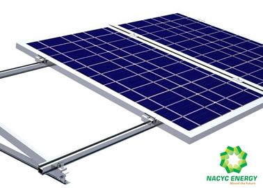 Free Penetration Wind Proof Ballasted Solar Mounting Systems Flat Roof Rust - Resistance