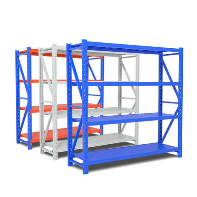 قیمت خوب نارنجی سفید 4 طبقه قفسه صنعتی فلزی قفسه گاراژ صنعتی آنلاین